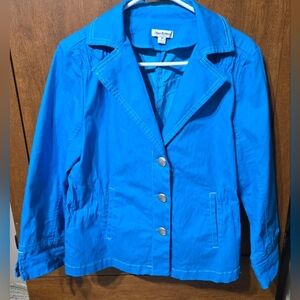 Joan Rivers Blue Blazer Jacket